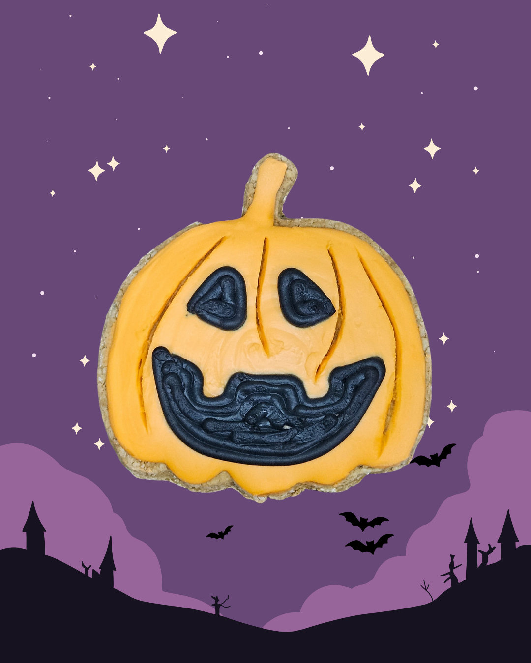 halloween theme  dog cookies ( set of six )